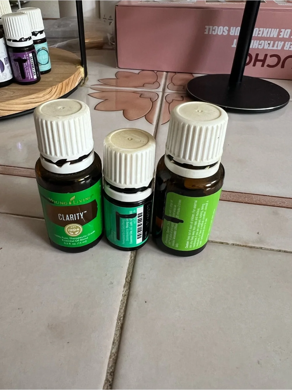 Young Living Green-Labeled Essential Oil Trio (Clarity, AromaEase, Citronella)